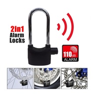 Siren Alarm Padlock Alarm Lock For Motorcycle Short Bicycle