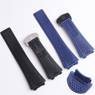 With logo With Standard Adapt to tag heuer Carlila CARRERA Series Silicone Waterproof Strap Convex 2