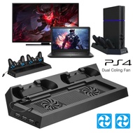 For PlayStation 4 Vertical Stand Cooling Fan Controller Charging Station