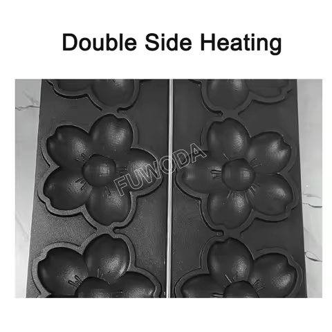 Electric 3Pcs Mini Sakura Flower Shaped Muffins Machine Bake Waffle Grill 110V 220V Waffle Making Ma