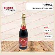 Haw-a sparkling RED grape juice 750 ml - anggur putih berkarbonat