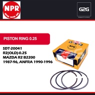 Piston Ring 0.25 SDT-20041 MAZDA R2 B2200 1987-1996, ANFRA 1990-1996