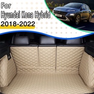 Car Rear Trunk Mat For Hyundai Kona Kauai Hybrid OS 2018~2022 Waterproof Rear Mat Car Trunk Storage Pad Car Accessories Interior