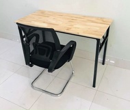 Bàn gỗ cao su làm việc văn phòng gấp gọn Juno Sofa size 60x120