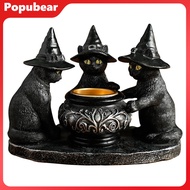 Woeuri Charming Halloween Centerpiece Indoor Halloween Candle Holder Spooky Grim Reaper Skeleton Can