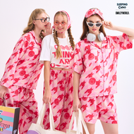 ชุดนอน SLEEPING CLOUD | ชุดนอน 100% LYOCELL ผ้านุ่ม เย็น ใส่สบาย : แขนสั้น ขาสั้น : SHINORI SUNDAY