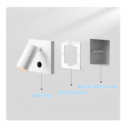 86 Line Box Wall Lamp, Embedded Reading Lamp, Master Bedroom, Bedside, Children's Room, Desk, Replac