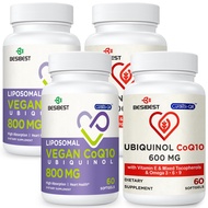 CoQ10 600mg 2PCS Bundle with 800mg Liposomal CoQ10 Ubiquinol Supplement 2PCS