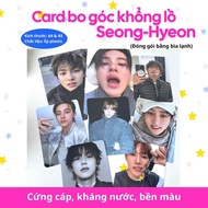 Seong-Hyeon giant 1-sided rounded corner Card - (No Holder included) - laminated, thick, hard, water