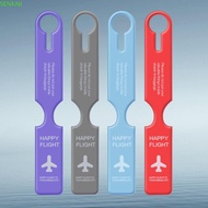 SENKNI Airplane Suitcase Tag, Baggage Name Tags Information Card PVC Luggage Tag, Portable Boarding 