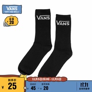 vans Vans范斯官方 男子长袜袜子经典LOGO印花运动休闲滑板初学者 黑色 均码