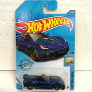 Hot wheels 19 corvette zr1 convertible Blue