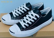 Converse Jack Purcell Leather Black (size36-44) รองเท้าหนังหนัง สีดำ