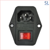 AC-01A 3-Pin AC Plug With Switch Fuse Base Nut Holder Hexagon Socket With A Plug​Mailbox​