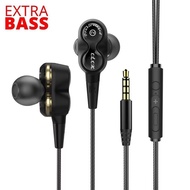 Eleven2 In-ear Headphones With Twin Dynamic Driver, Microphone, Strong Bass,In-ear Earbuds Headphone