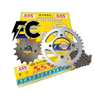 SSS 428 SPROCKET SET RXZ/Y125