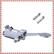 (NSFY) Floor Foot Pedal Control Switch Tap Valve Faucet Copper Basin Single Cold Water Tap Bathroom