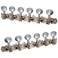 [GO]12-string Acoustic Guitar Tuning Pegs Tuners Key 6L 6R Round Machine Heads Parts
