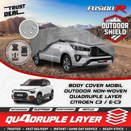 CITROEN C3 EC3 Car Cover Waterproof Anti-Dust Anti-Claw Animal Specialist Outdoor FUSION R