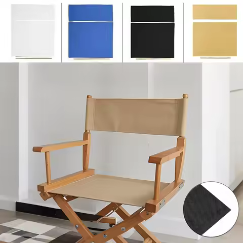Canvas Replacement Chair Cover Casual Director Movie Chair Cloth Kit Seat and Back Easy To Clean for