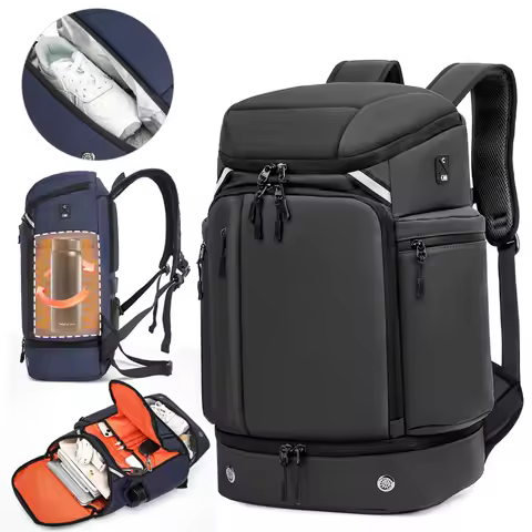 Men travel backpack large capacity trekking Backpack Business 16 Inch Laptop Backpack 45L Hiking fas