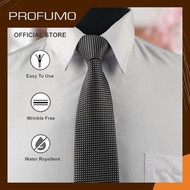 PROFUMO PR-75ZPS-44-BK Zipper Tie