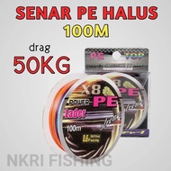 Strong PE string x8 100 meters Multicollor braided line x8 braided fishing line