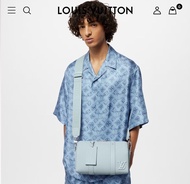 有單 100% authentic Louis Vuitton city Keepall light blue bag LV