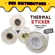 A6 Thermal Sticker Roll Thermal Label Sticker 100mm*150mm 350 Thermal Airway Bill Courier Bag Shippi