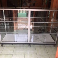 Etalase Kaca Bekas 2 Meter Tinggi 120cm Lebar 70cm