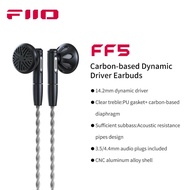 FiiO FF5 1DD 14.2mm Carbon-based Dynamic Driver Earbuds with 3.5mm/4.4mm MMCX Cable Hi-Res Audio Fla