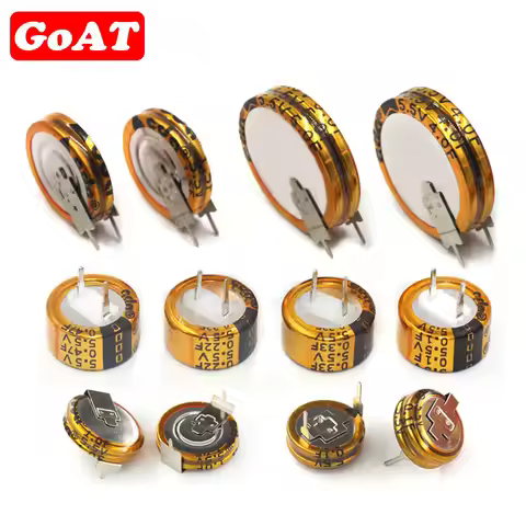5.5V Super Capacitor 0.022F 0.047F 0.1F 0.22F 0.33F 0.47F 1F 1.5F 4.0F 5.0F Button Type Farrah Super