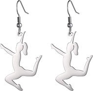 Inspirational Gymnastics Dangle Earrings Girls Ballet/Ballerina/Gymnast Stud Earrings Gymnast Team U