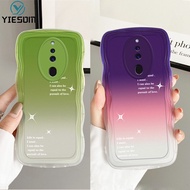 Gradient Wave Starry Phone Case OPPO F11 F9 Pro Reno 3 4 5 4G 5G Colorful Soft TPU Silicone Cover