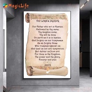 Large Size Psalm 91 Prayer Art Poster Print. "Psalm 91" Scripture Wall Art Canvas Painting Home Scri