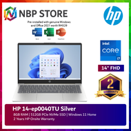 HP 14-ep0040TU 14" FHD Laptop Natural Silver ( i7-1355U, 8GB, 512GB SSD, Intel, W11, HS )