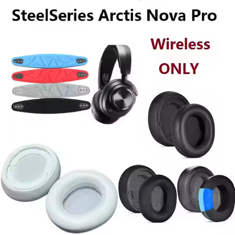 Earphone Pads for SteelSeries Arctis Nova Pro Wireless Replacement Earpads Headphones Earmuffs Soft 