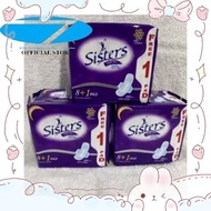 Sisters Sanitary Napkin Dry Comfort Night Plus with Wings 8 + 1 free pads