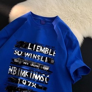 【Plus Size M-8XL】Men T Shirt Cotton Pullover Oversize Short Sleeve Plus Size Tshirt American Vintage
