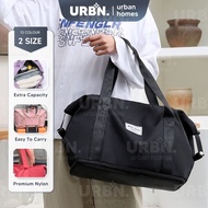 𝗨𝗥𝗕𝗔𝗡𝗛𝗢𝗠𝗘𝗦 Foldable Big Capacity Travel Bag Waterproof Nylon Luggage Bag Gym Bag Handbag Yoga Sport 