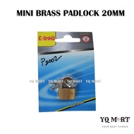 Mini Brass Padlock/ Luggage Locker with Keys/Mangga Kunci Mini