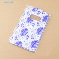 【tuilieyfish】 100pcs Wholesale Lot Pretty Mixed Pattern Plastic Gift Bag Shopping Bag 14X9CM 【IH】