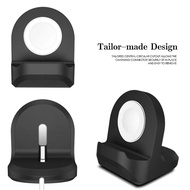 Silicone watch stand for ap watch series 4 5 6 7 8 ultra se charging holder smart watch h11 h10 mt8 