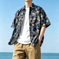 🔥 Local Delivery Men Tropical Pattern Hawaiian Shirt Loose And Comfortable For Hot Weather Shirt