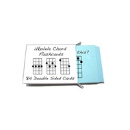 84 ukulele chord memorization flash cards! (for soprano, concert, tenor ukulele)