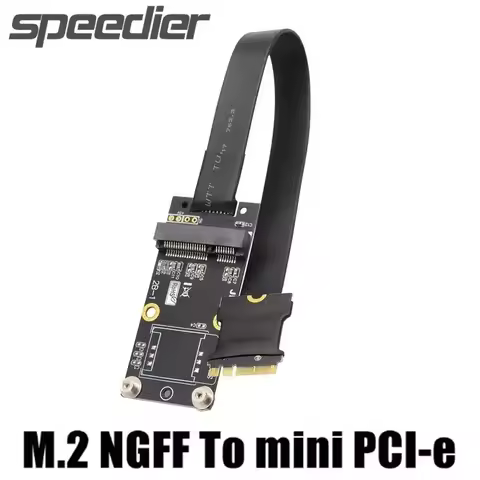 Mini PCIe Gen3.0 X1 X16 Riser Card To M.2 Key A.E. Extension Cable MPCIe Mini Card PCI-E 1X 16X To N