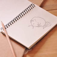 Retro Coil Sketchbook Blank Notebook Hand-Painted Book Handbook Graffiti Notepad Simple Zentangle Dr