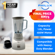PHILUX 1.0L Food Blender (White) PH-900G with Micro Cutter & Detachable Cup Similar to BL320T / Comp