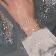 Gypsophila Bracelet 6-Piece Set Classy All-Match Niche Design Sparkling Zircon Bracelet