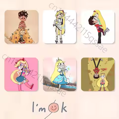 Cute Star vs. the Forces of Evil Refrigerator Magnets Cartoon Magnetic Personality Decorations Creat
